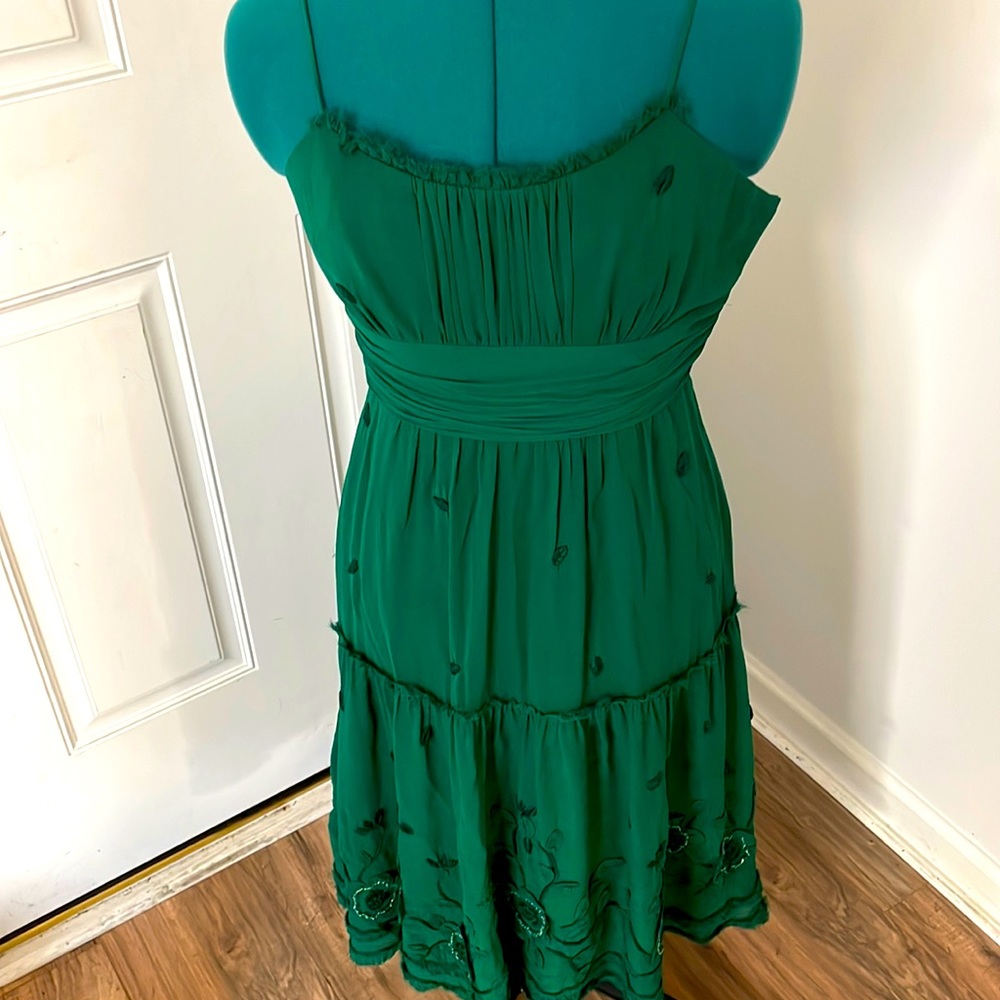 Green BCBG dress